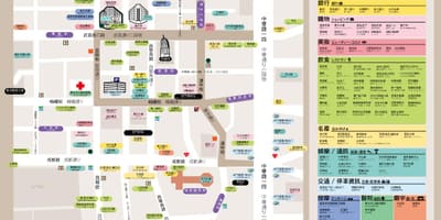 Ximending શોપિંગ જિલ્લા નકશો