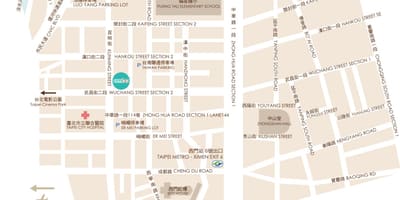 Ximending તાઇપેઈ નકશો